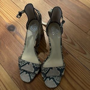 Vince Camuto Snake Heels - Excellent condition